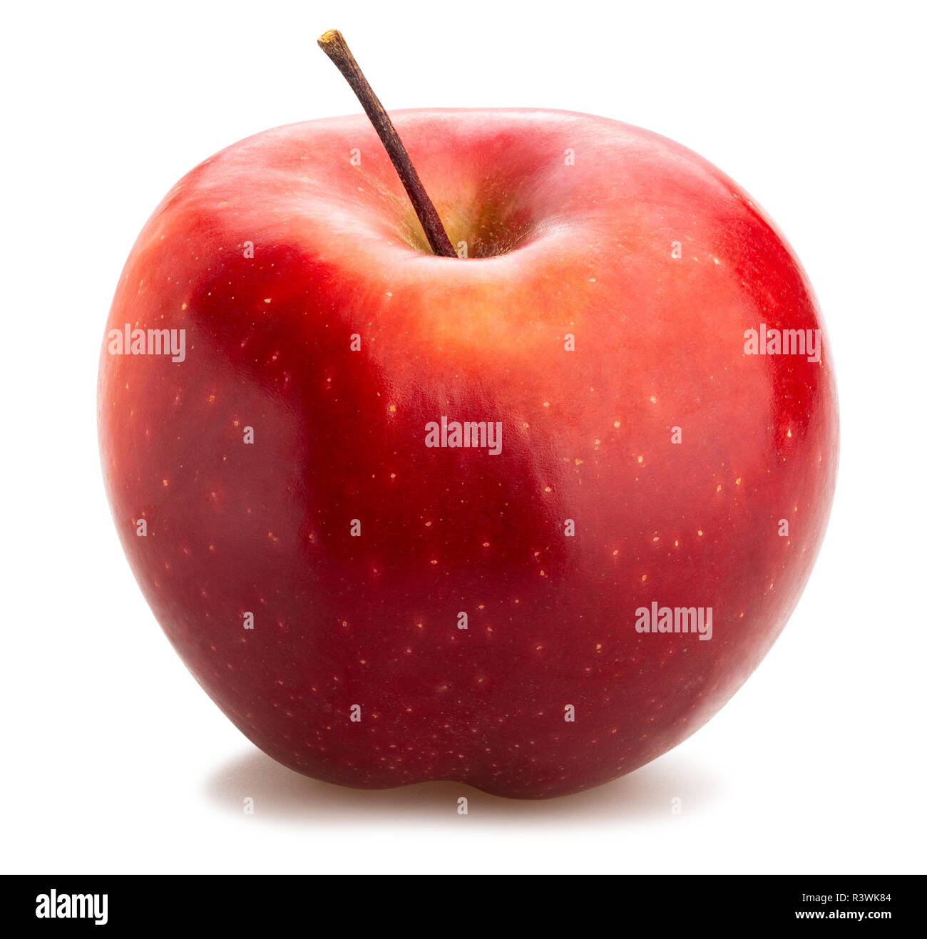 Red Delicious apple Pfad isoliert Stockfoto