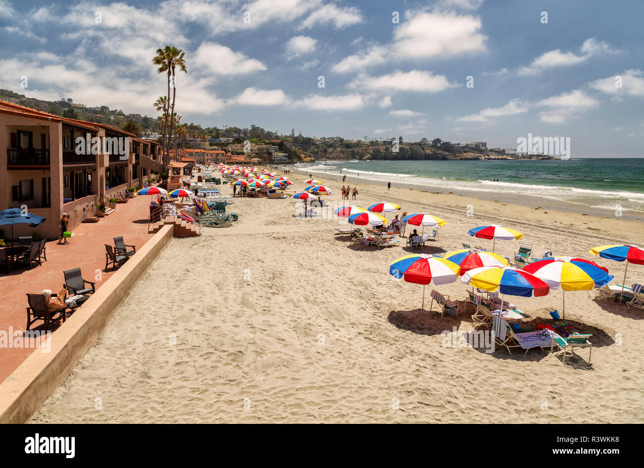 USA, California, La Jolla. La Jolla Beach und Tennis Club (Editorial nur verwenden) Stockfoto