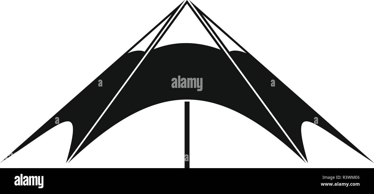 Festival Outdoor Zelt Symbol. Einfache Abbildung: Festival Outdoor Zelt vektor Symbol für Web Design auf weißem Hintergrund Stock Vektor