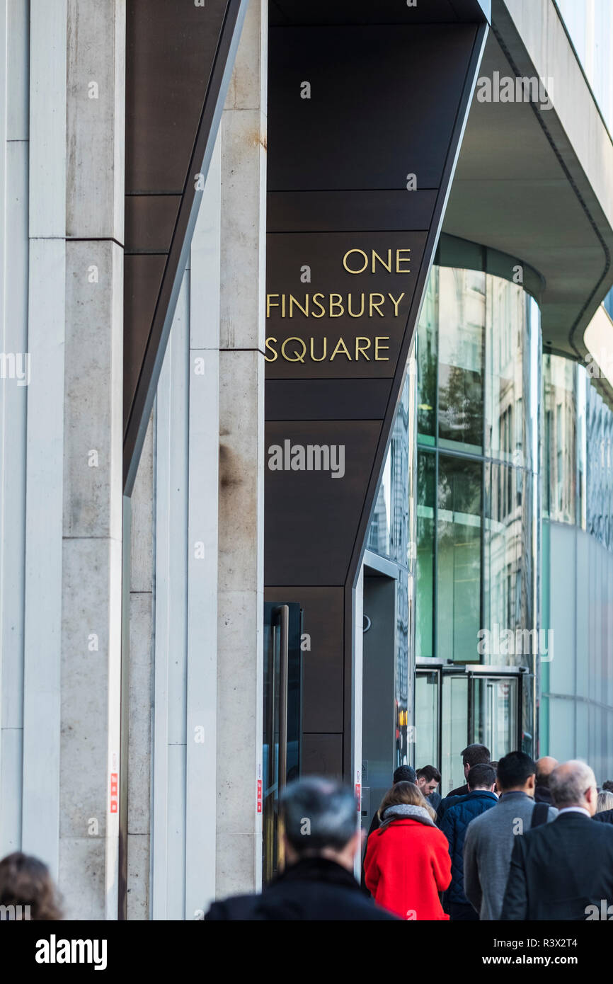 Eine Finsbury Square, London, England, Großbritannien Stockfoto