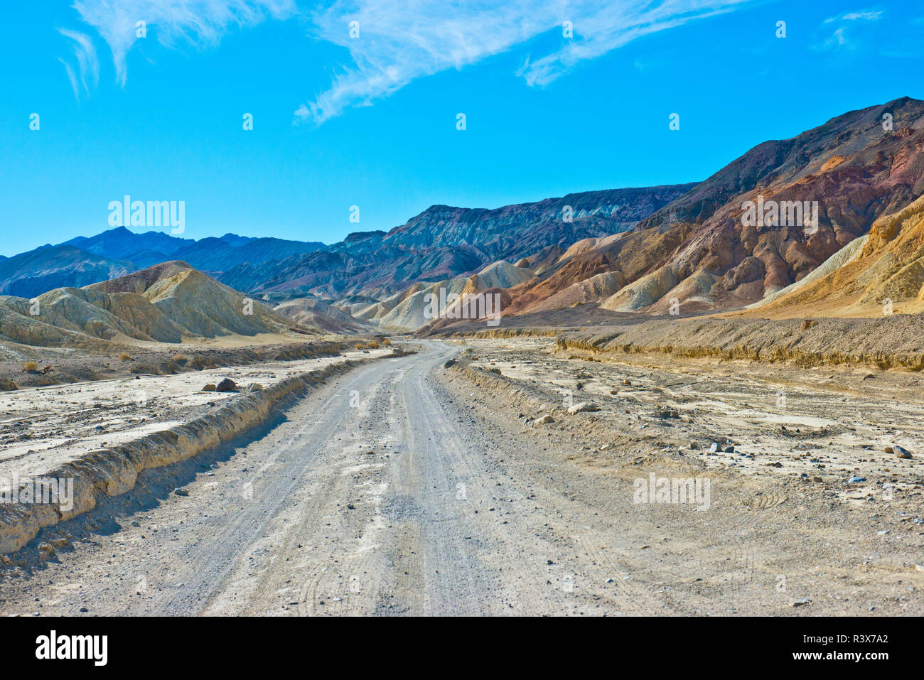 USA, Kalifornien. Death Valley National Park, 20 Mule Team Canyon Stockfoto