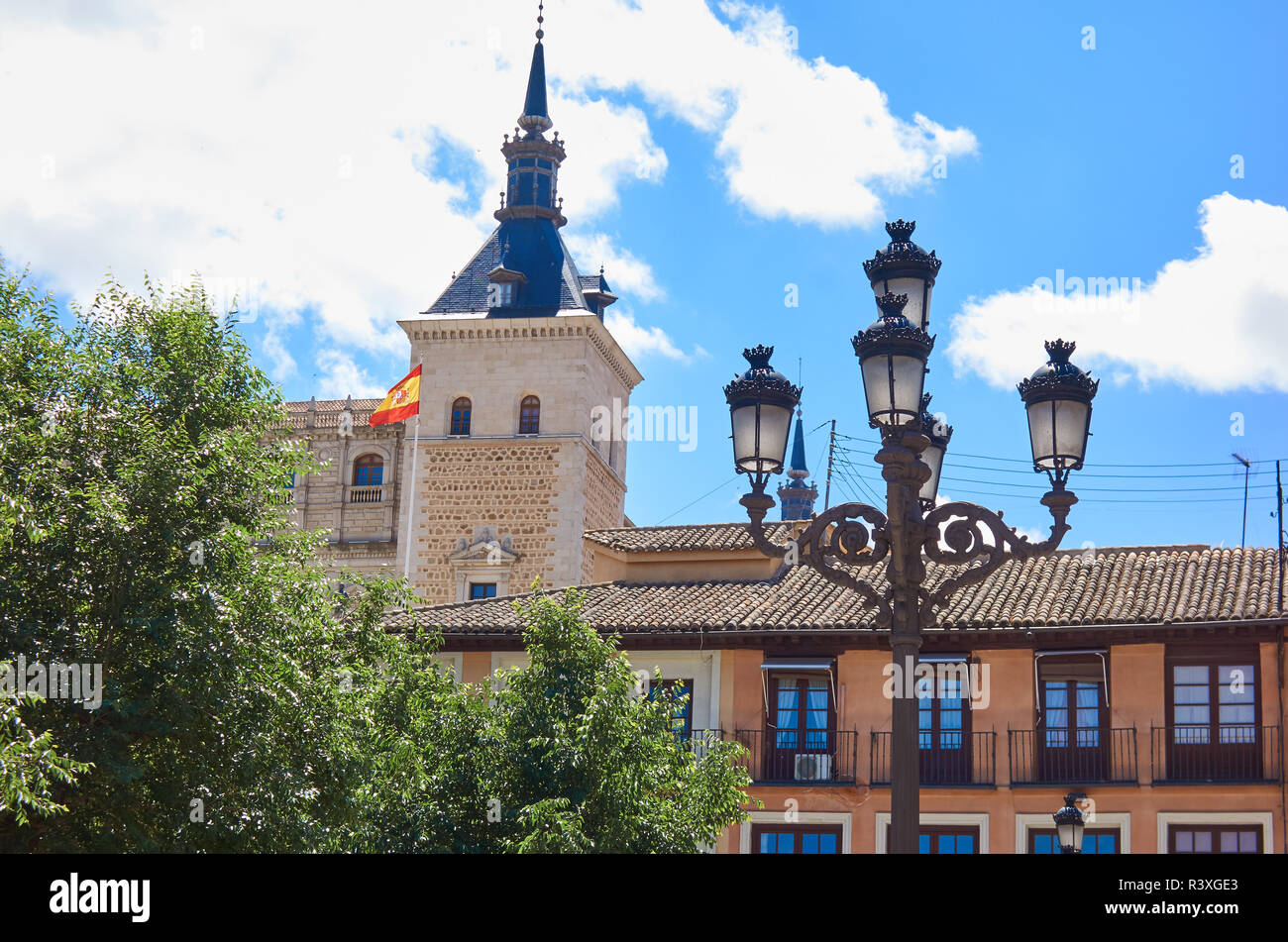 Toledo Zocodover Plaza in Kastilien La Mancha Spanien Stockfoto
