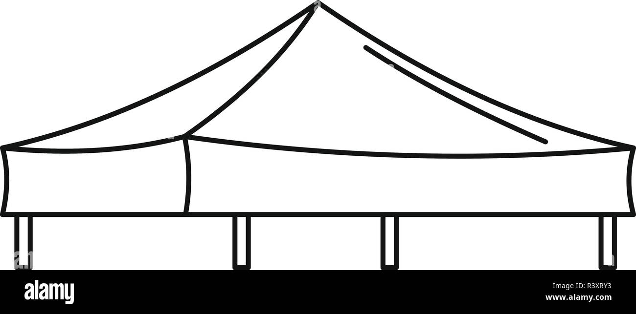 Piramide zelt Symbol. Überblick Abbildung: piramide Zelt vektor Symbol für Web Design auf weißem Hintergrund Stock Vektor