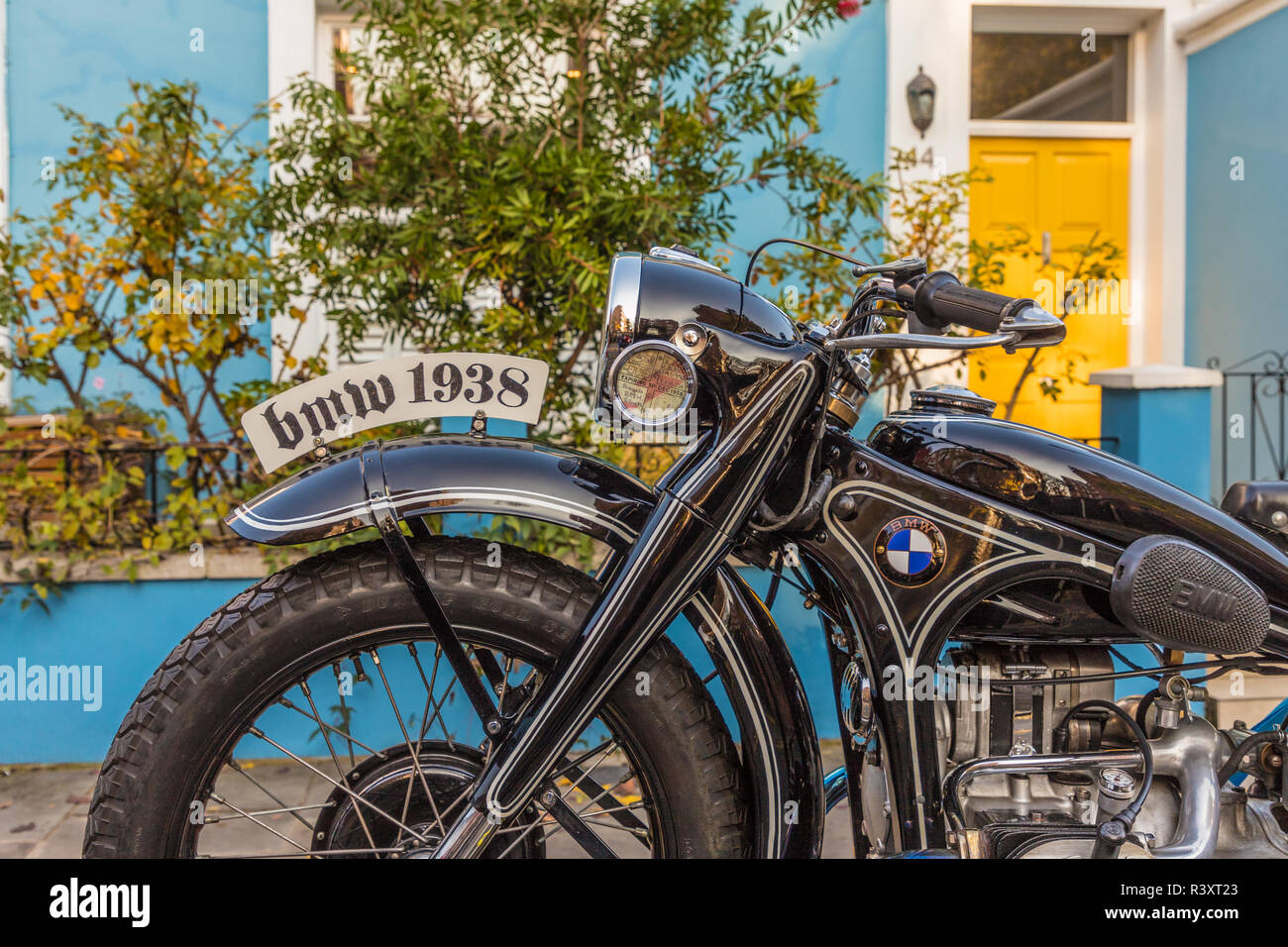 Eine schöne alte BMW Motorrad Stockfotografie - Alamy