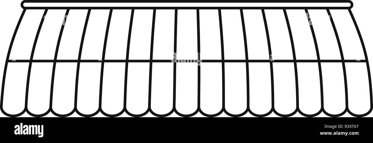 Markise shop Zelt Symbol. Überblick Abbildung: Markise shop Zelt vektor Symbol für Web Design auf weißem Hintergrund Stock Vektor