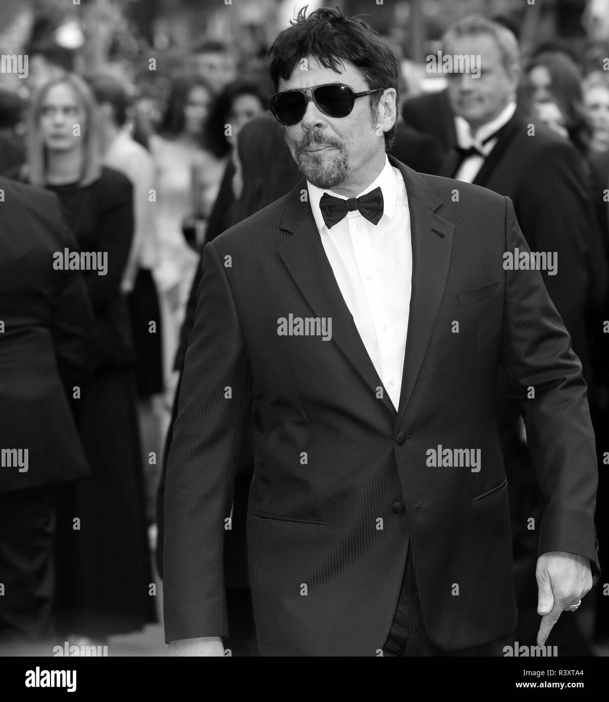 CANNES, Frankreich - 15. MAI 2018: Benicio Del Toro, geht den 'Solo: Rot ein Star Wars Story' Teppich an der 71st Festival de Cannes (Foto Mickael Chavet) Stockfoto