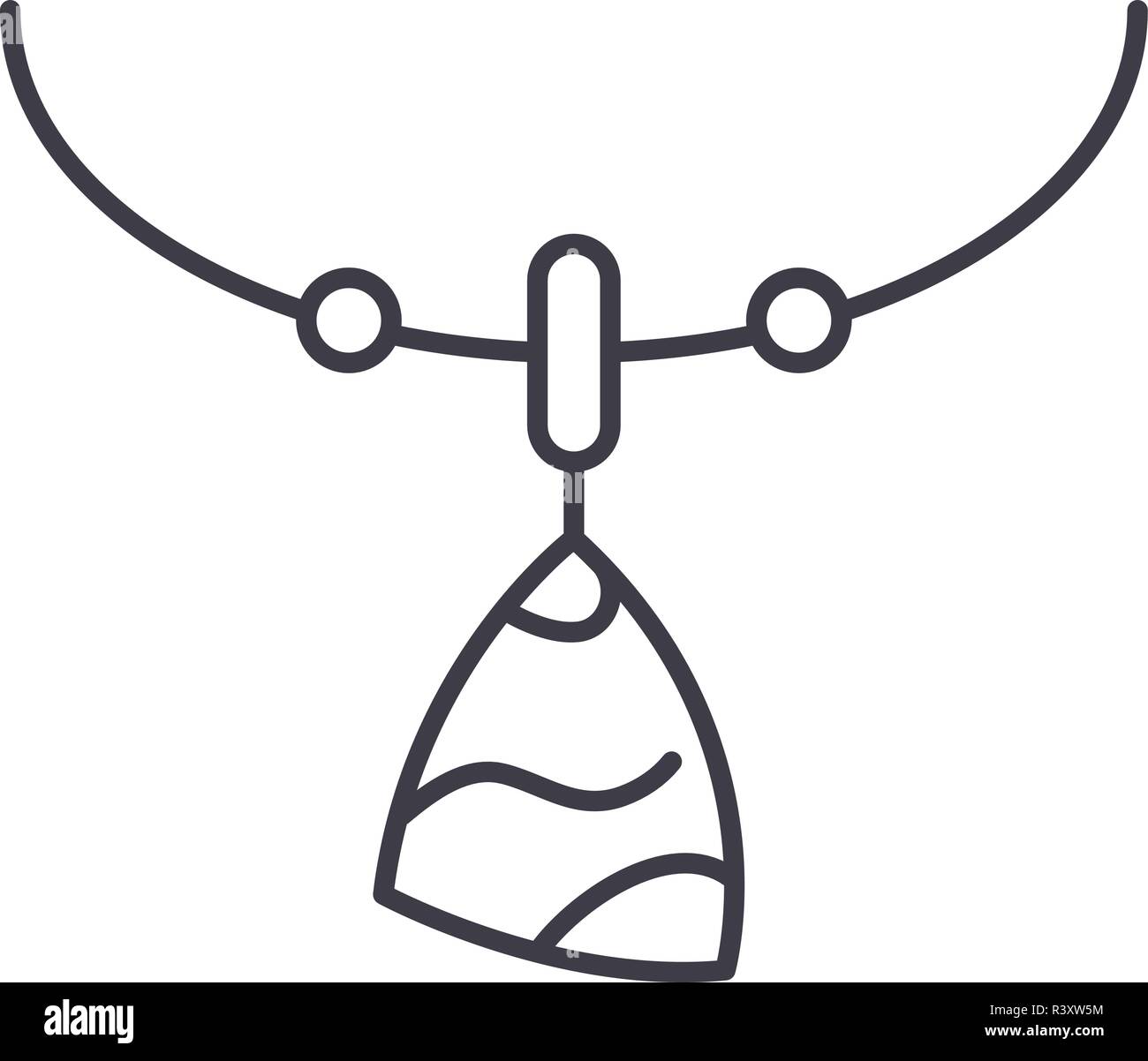 Amulett Symbol Leitung Konzept Amulett Vector Linear Abbildung Symbol amulett-symbol-leitung-konzept-amulett-vector-linear-abbildung-symbol