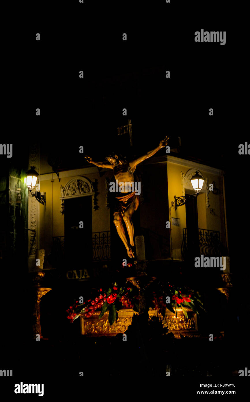 Foto während der Heiligen Woche in Toledo genommen Stockfoto