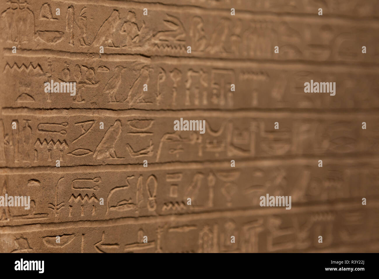 Hieroglyphischen detail Stockfoto