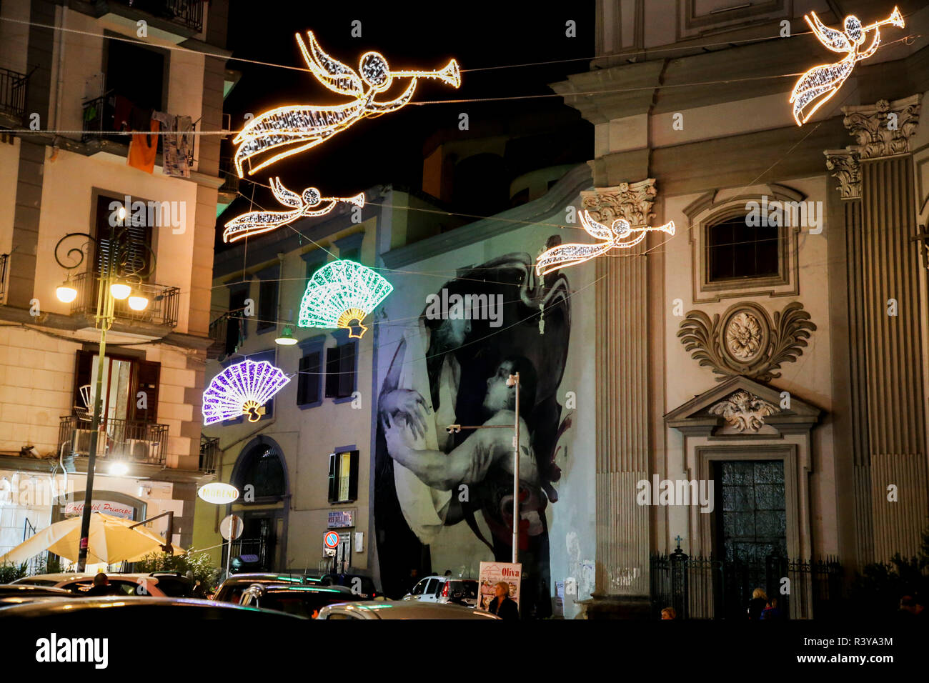 Napoli, Kampanien, Italien 24-11-18 Weihnachten in Neapel die