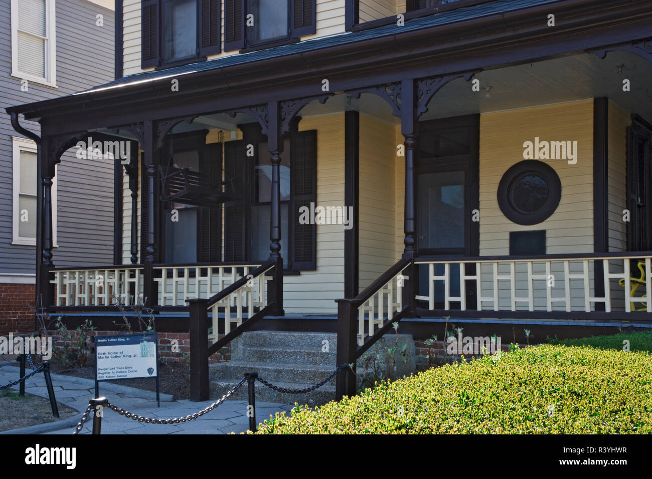 USA, Georgia, Atlanta. Geburtshaus von Martin Luther King Jr. Stockfoto