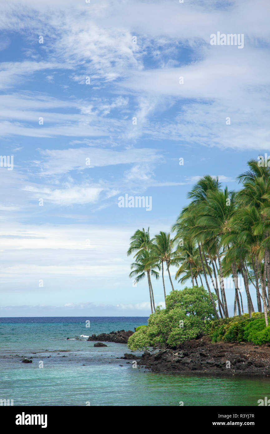 USA, Hawaii, Big Island. Küste Landschaft. Stockfoto