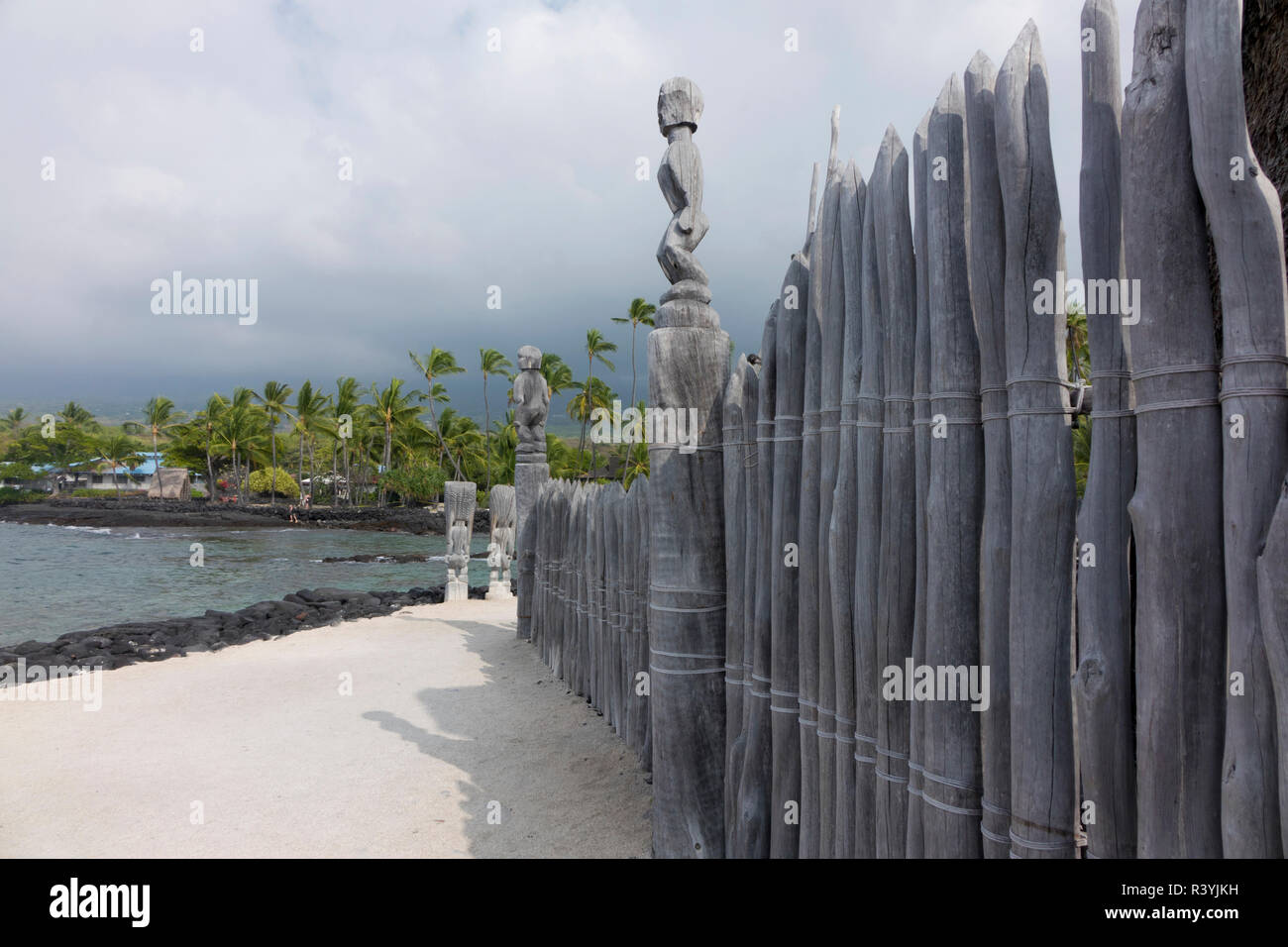 Pu'uhonua, Ort der Zuflucht Stockfoto