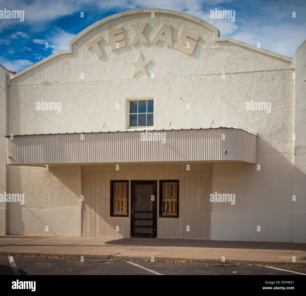 Gebäude in Marfa, Texas Stockfoto