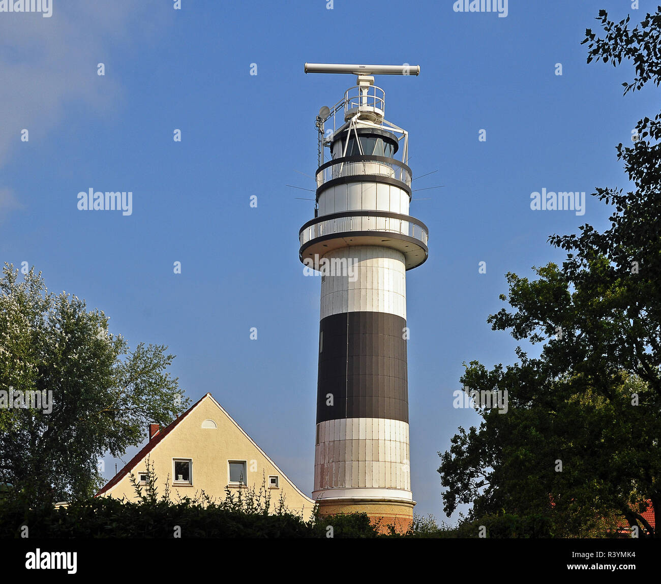 BÃ¼lker Leuchtturm Stockfoto