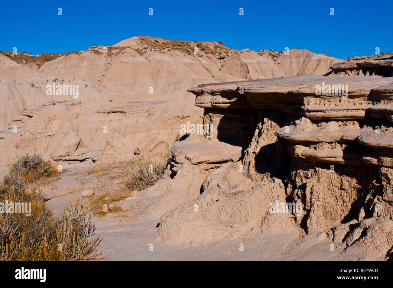 USA, Nebraska, Crawford, Fliegenpilz geologischen Park Stockfoto