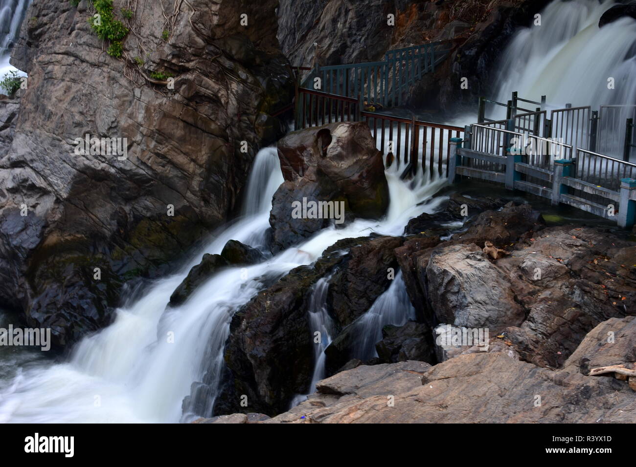 Hogenakkal fällt in TamilNadu Stockfoto