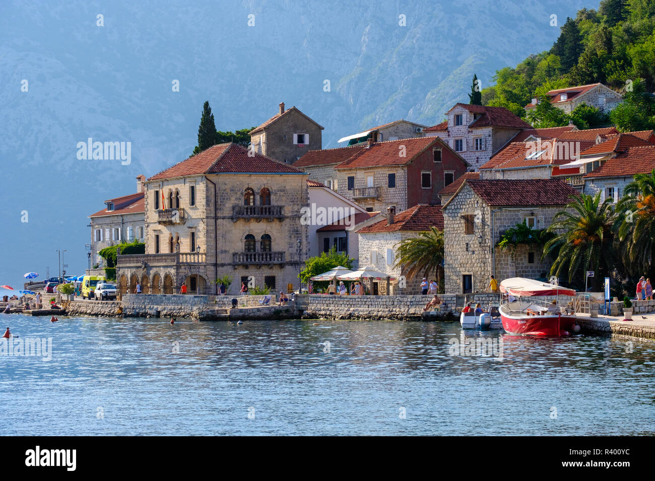 Perast, Bucht von Kotor, Montenegro Stockfoto