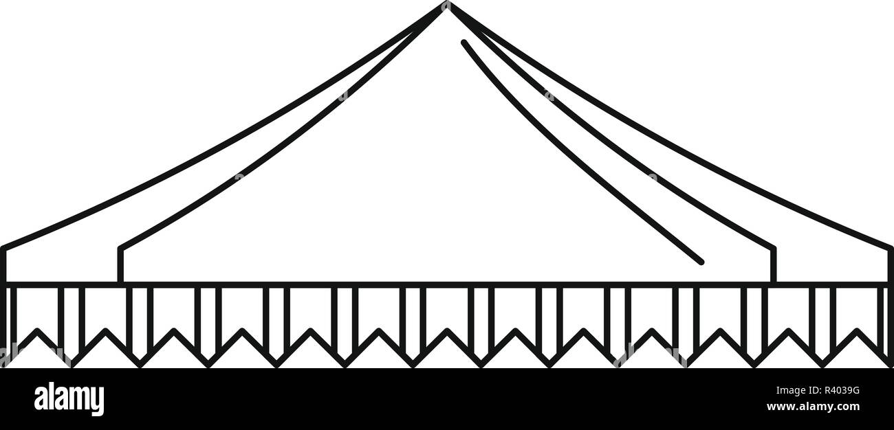 Gazelo zelt Symbol. Überblick Abbildung: gazelo Zelt vektor Symbol für Web Design auf weißem Hintergrund Stock Vektor
