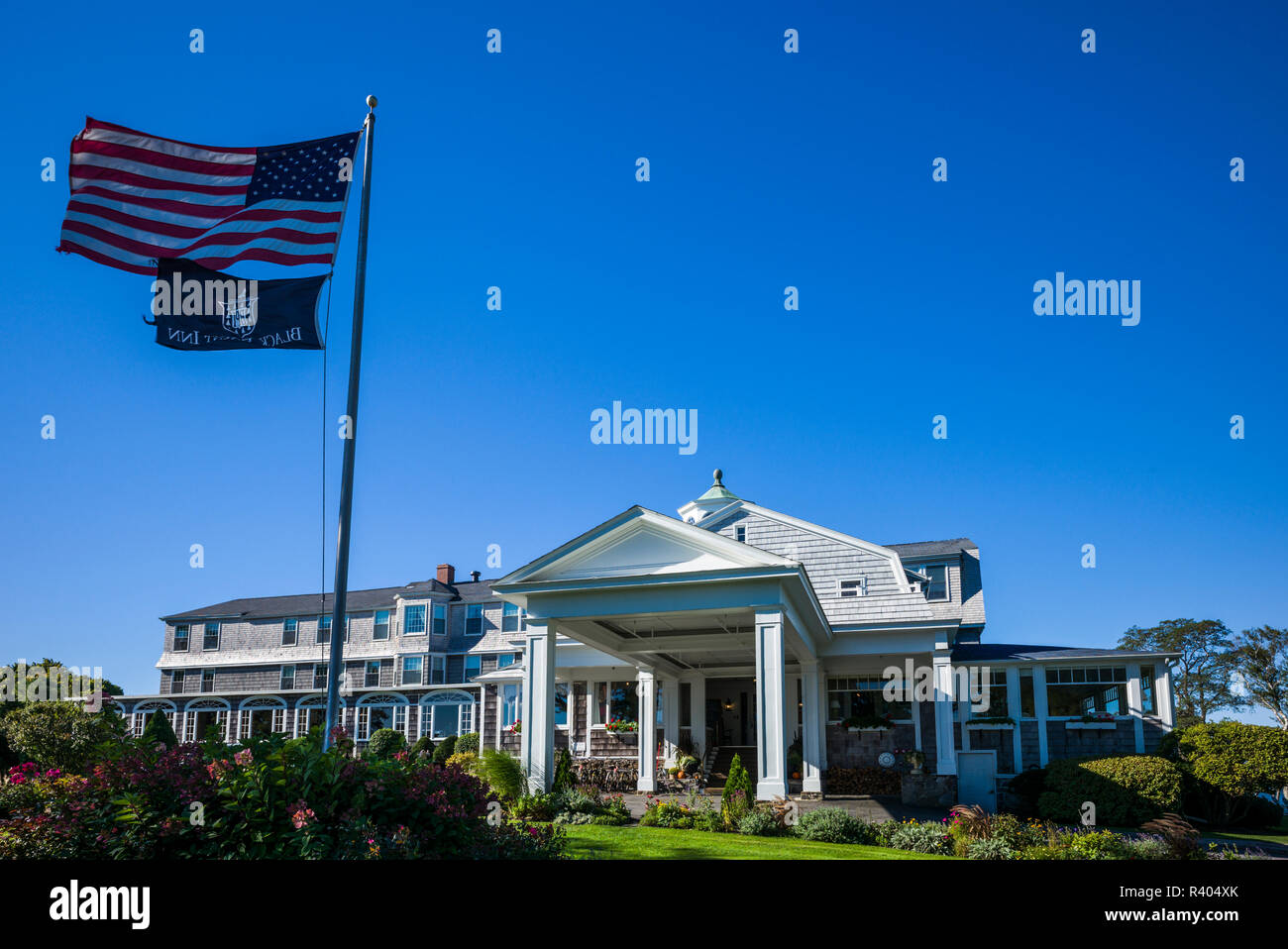 USA, Maine, Scarborough, Schwarzpunkt, Black Point Inn Stockfoto