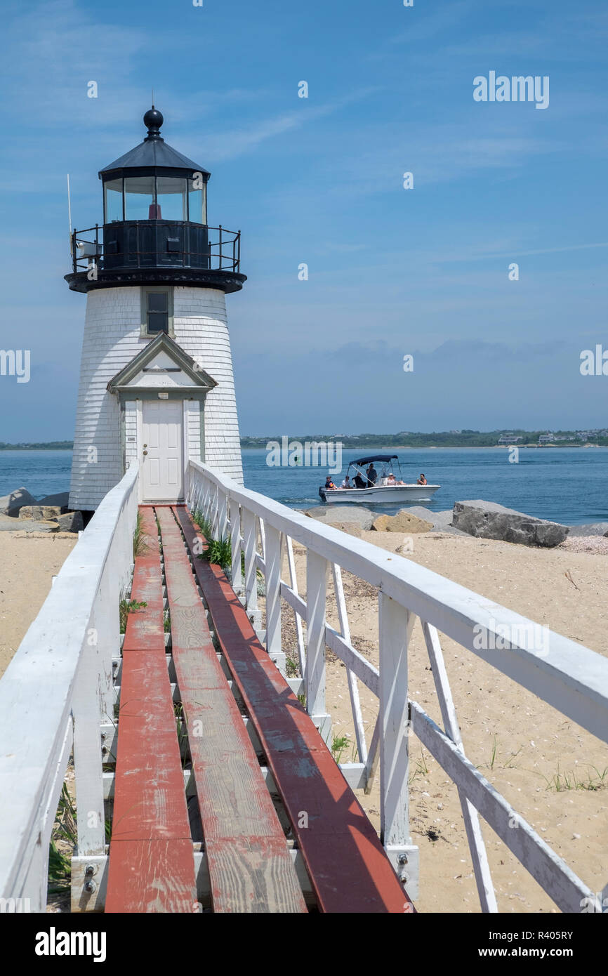 Brent Leuchtturm, Nantucket, Nantucket, Massachusetts, USA Stockfoto