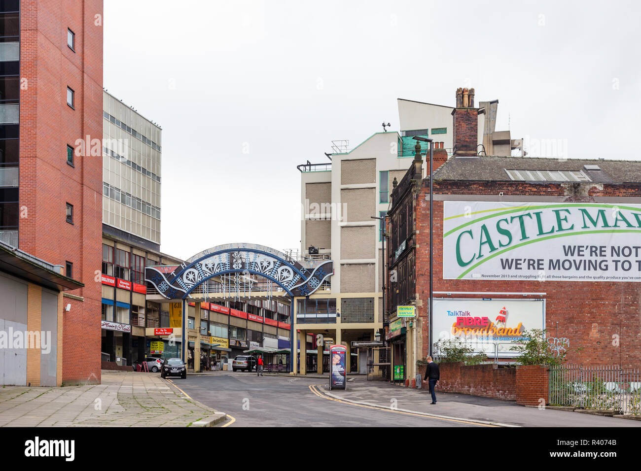 Schloss Markt, Exchange Street, Sheffield, Vereinigtes Königreich Stockfoto