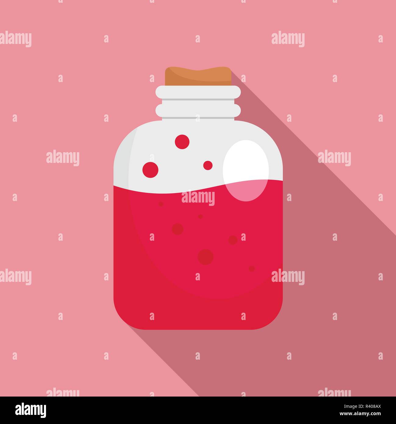 Red potion Symbol. Flache Darstellung der roten trank Vektor Symbol für Web Design Stock Vektor