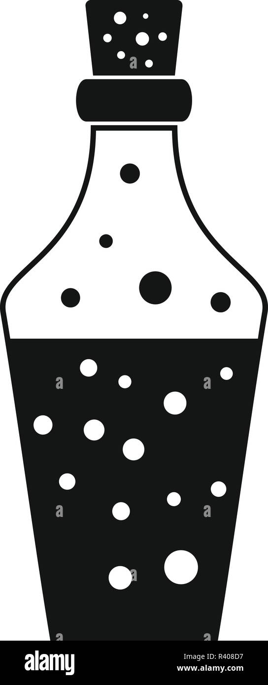 Potion-Symbol. Einfache Abbildung von Trank vektor Symbol für Web Design auf weißem Hintergrund Stock Vektor