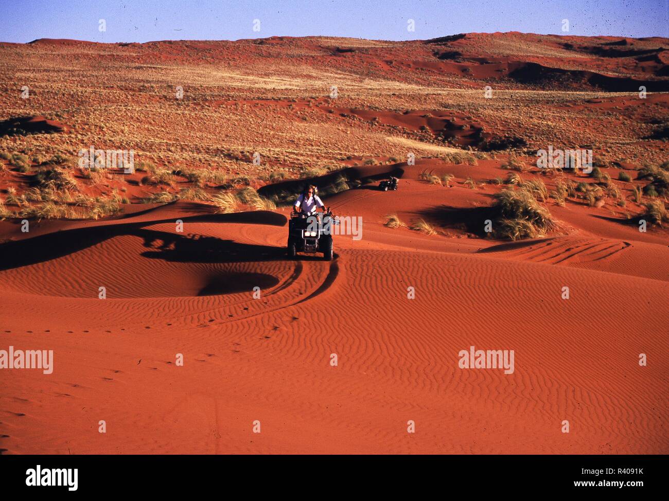 Quad Biking Wüste Namib Stockfoto