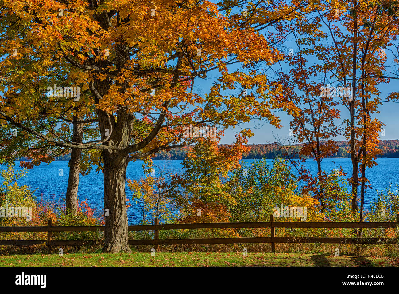 Michigan Marquette County. Lake Michigan Stockfoto