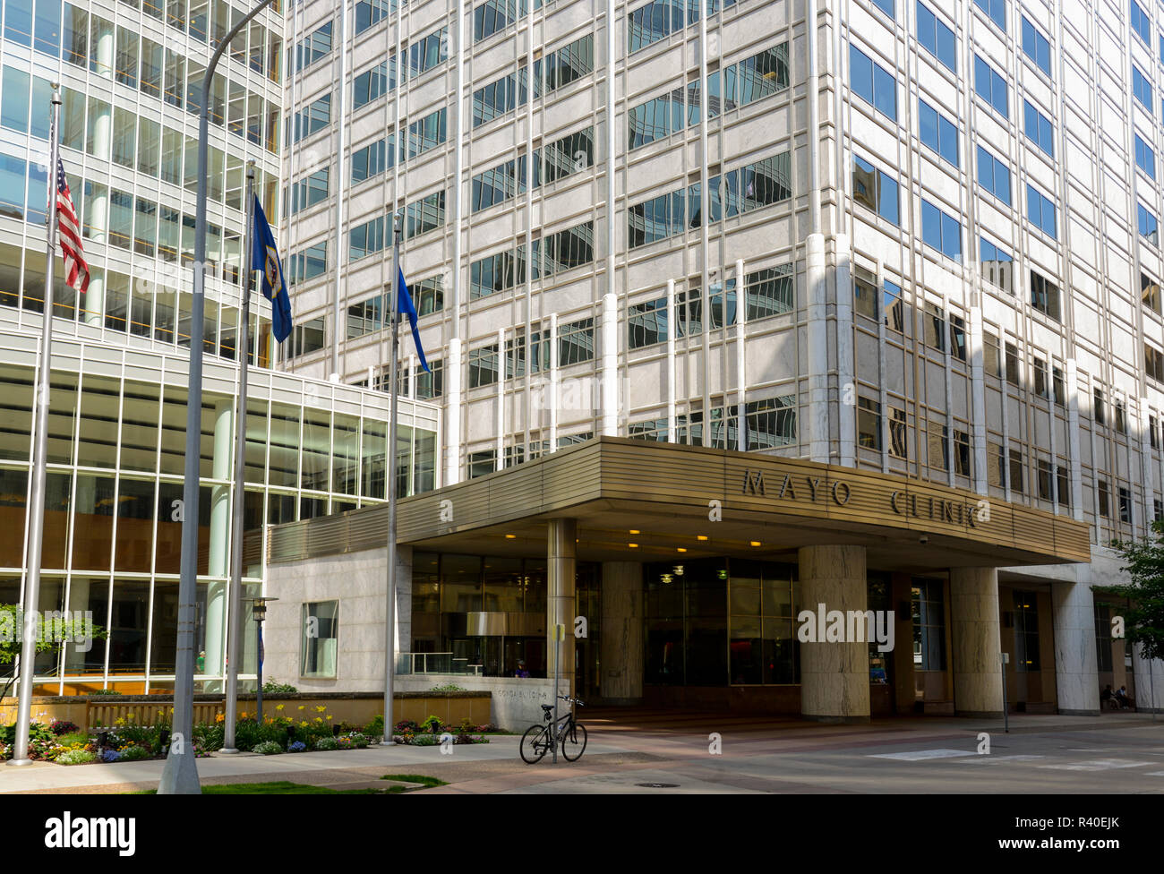 Hauptsitz der Mayo Clinic in Rochester, Minnesota Stockfoto