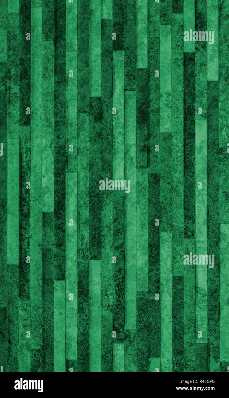 Grüner Stein Textur mit vertikalen Streifen Stockfoto