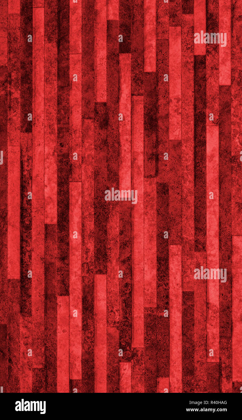 Red Stone Textur mit vertikalen Streifen Stockfoto