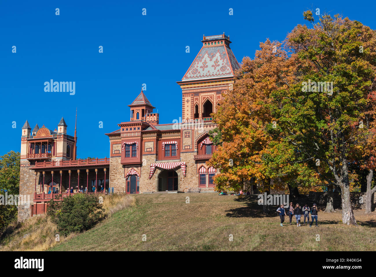 USA, New York, Hudson Valley, Hudson, olana State Historic Site, persischen Stil ehemalige Haus des Malers Frederic Edwin Church Stockfoto