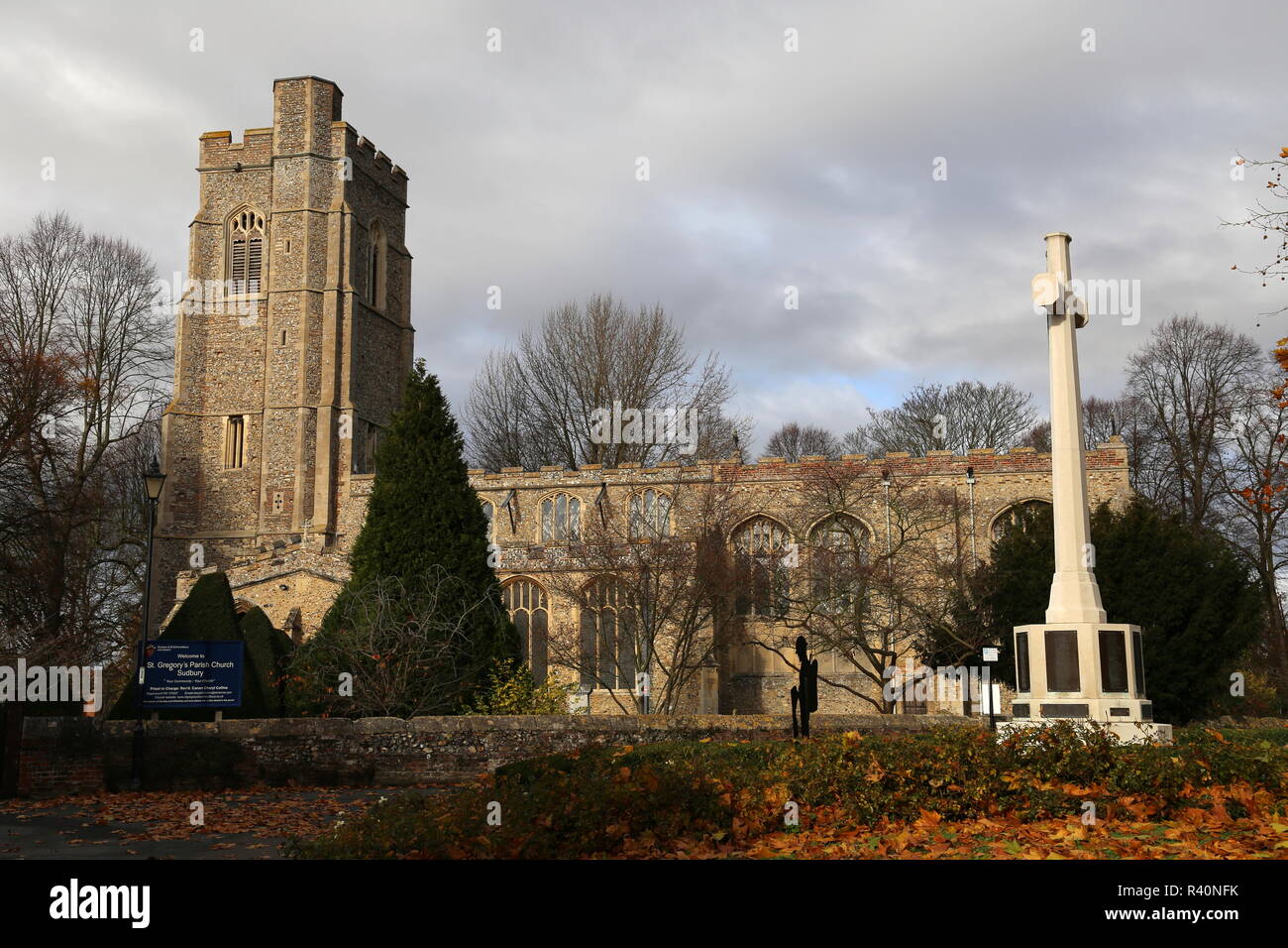 St Gregory's Kirche, Gregory Street, Sudbury, Grieskirchen Bezirk, Suffolk, East Anglia, England, Großbritannien, USA, UK, Europa Stockfoto