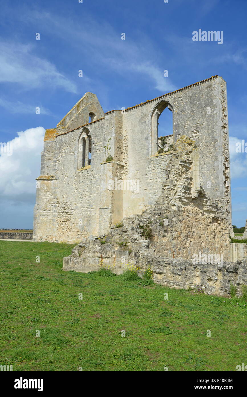 Les chateliers Abbaye ruinee Stockfoto