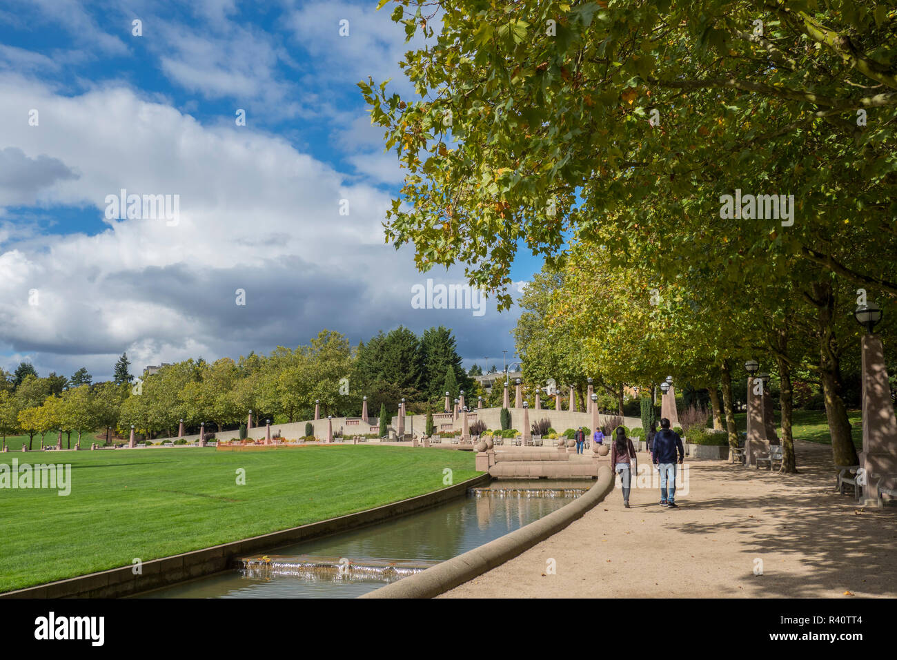 USA, Washington State, Bellevue. Downtown Park. (Redaktionelle nur verwenden) Stockfoto