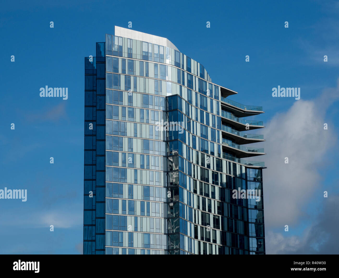 USA, Washington State, Bellevue. Soma Tower. Stockfoto