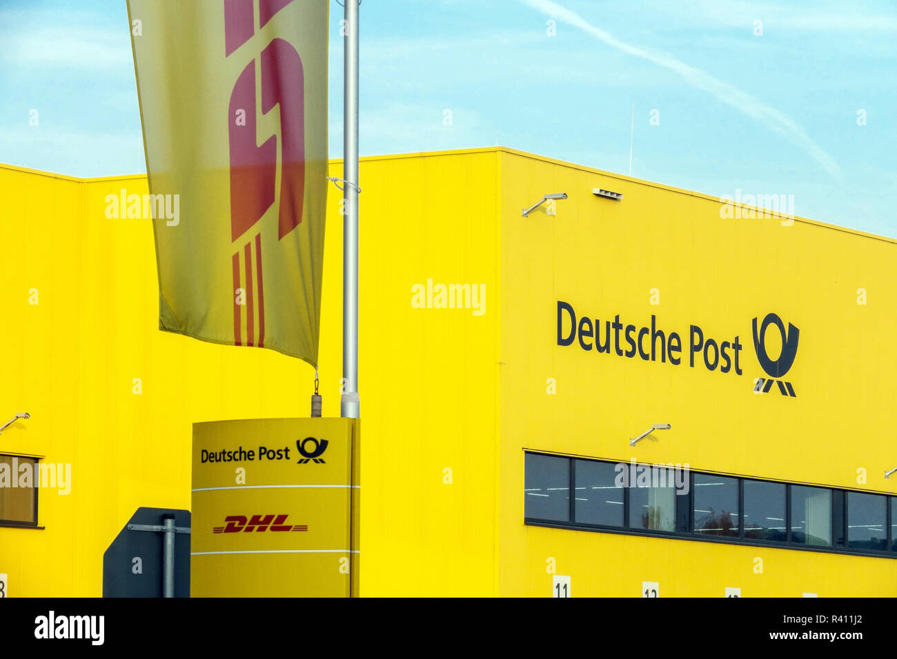 Deutsche Post, DHL Distribution Center, Berlin, Deutschland Stockfoto