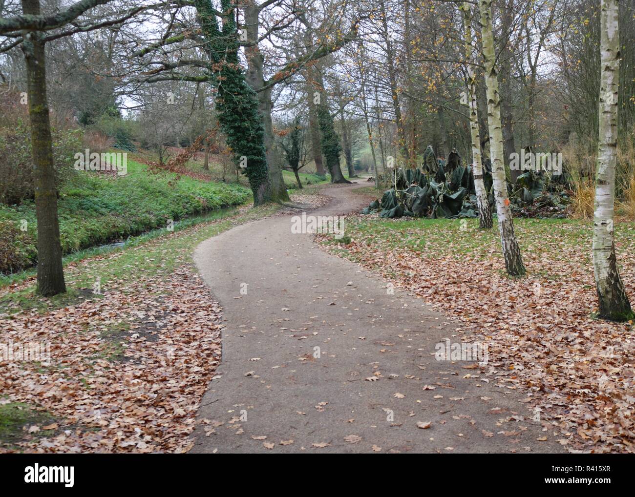 Das Gelände von Leeds Castle, Kent Stockfoto