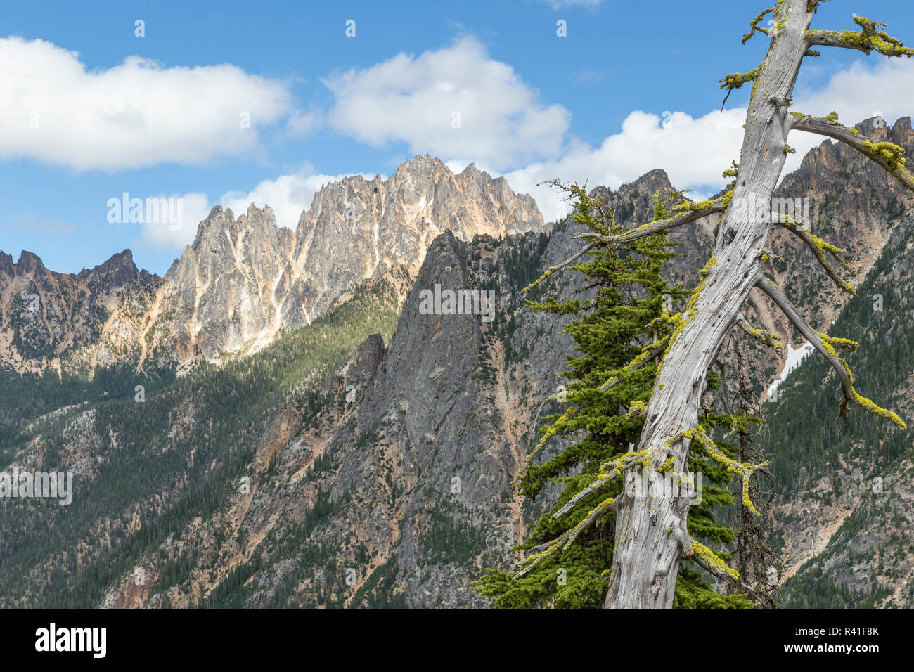 USA, Washington State, North Cascades National Park. Mountain Top Landschaft. Stockfoto