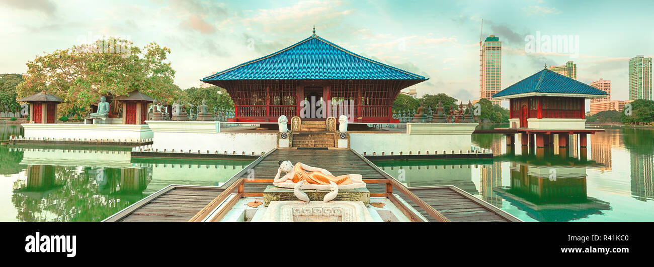 Seema Malaka Tempel. Panorama Stockfoto