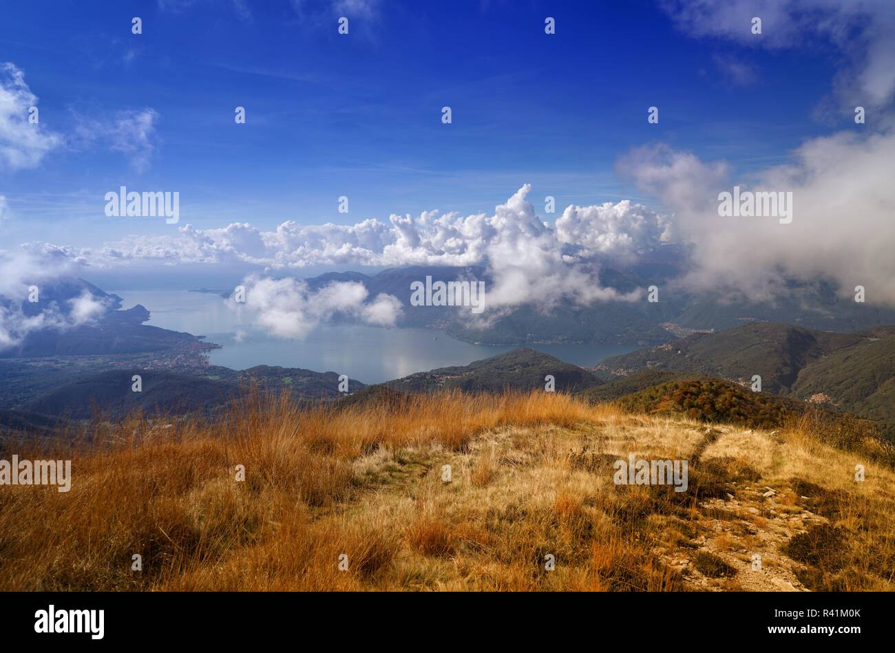 Auf dem Monte Lema 6 Stockfoto