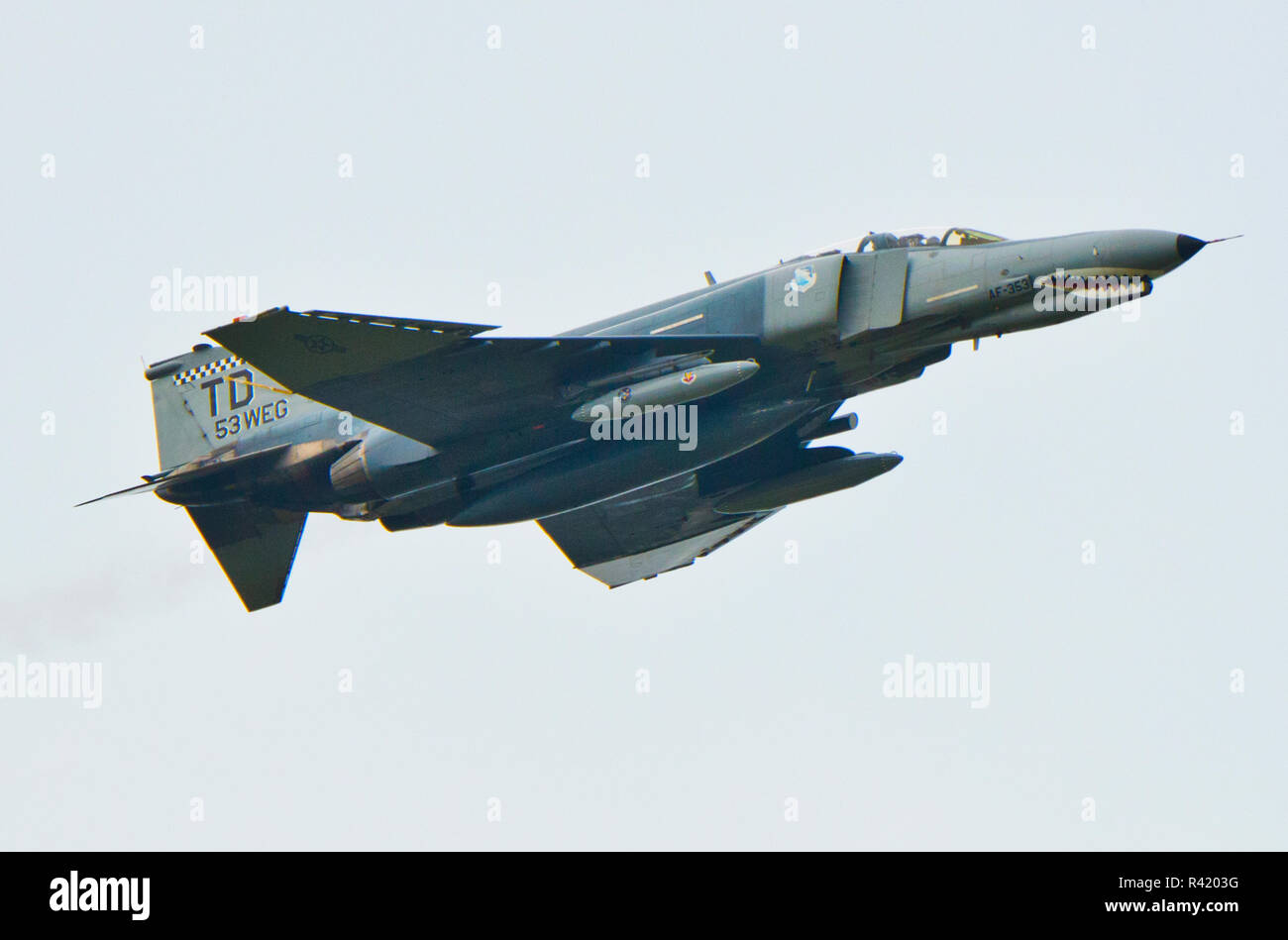 USA, Wisconsin, Oshkosh, AirVenture 2016, Boeing Centennial Plaza, F-4 Phantom II Jet Fighter Stockfoto