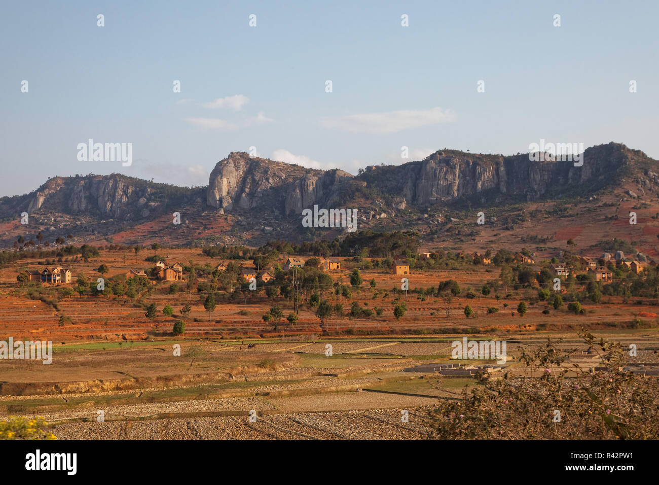 Landschaft bei fianarantsoa Stockfoto
