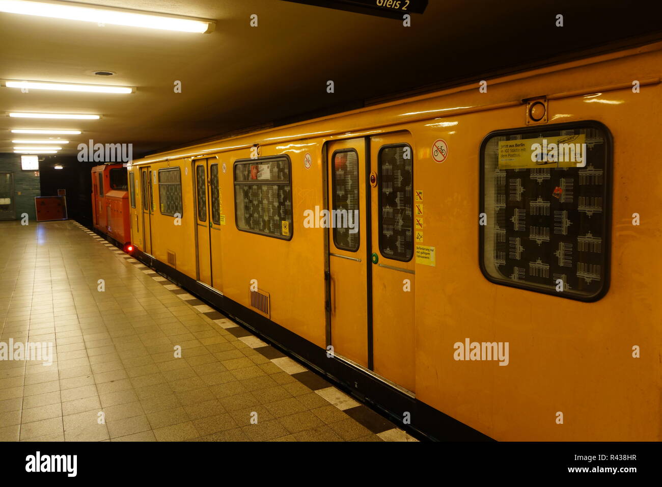 Berliner u-Bahn Stockfoto