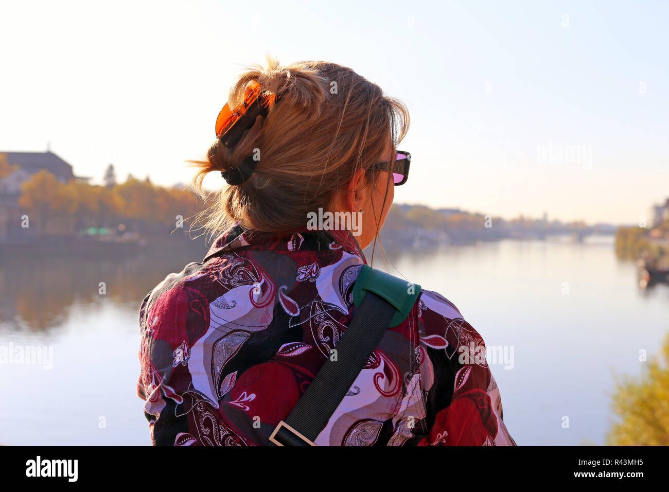 Touristische in Heidelberg. Stockfoto