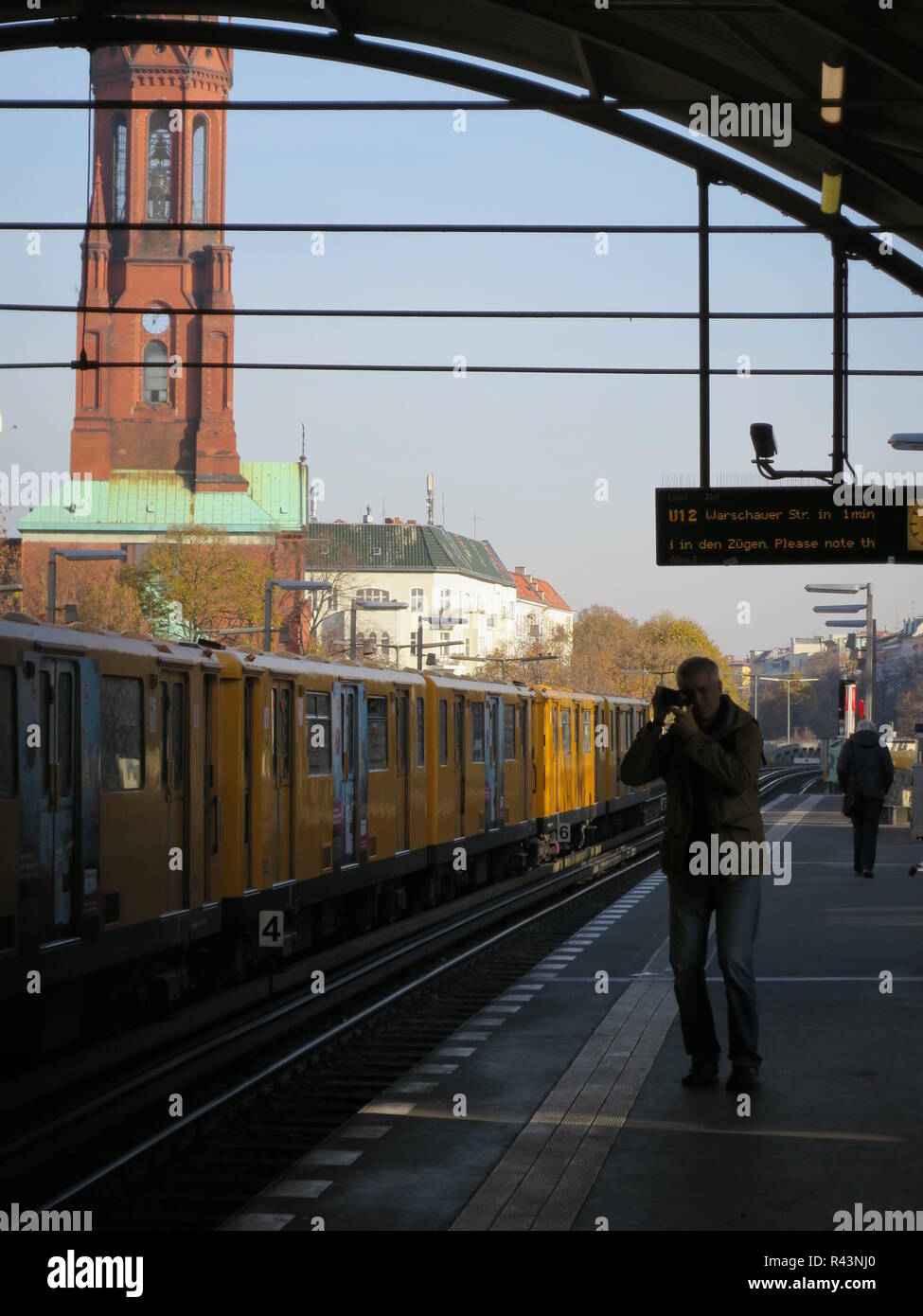 Berliner u-Bahn Stockfoto