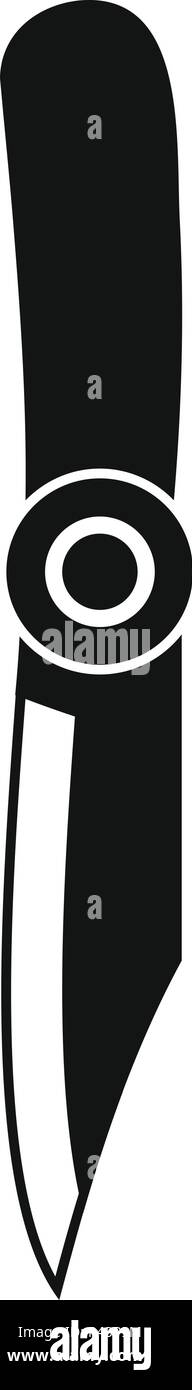 Lager Messer Symbol. Einfache Abbildung: Camp knife Vektor Symbol für Web Design auf weißem Hintergrund Stock Vektor
