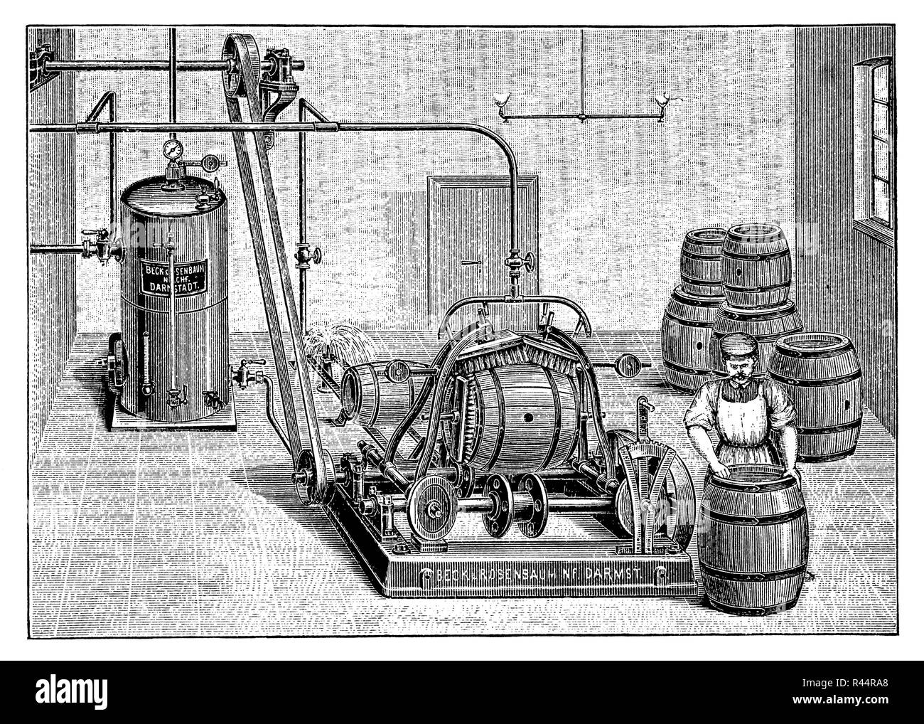 Barrel Scheibe, 1889 Stockfoto